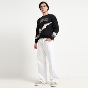 SW PAINT JERSEY  BLACK SWEATSHIRT