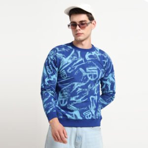 AQUA GRAFFITI SWEATSHIRT