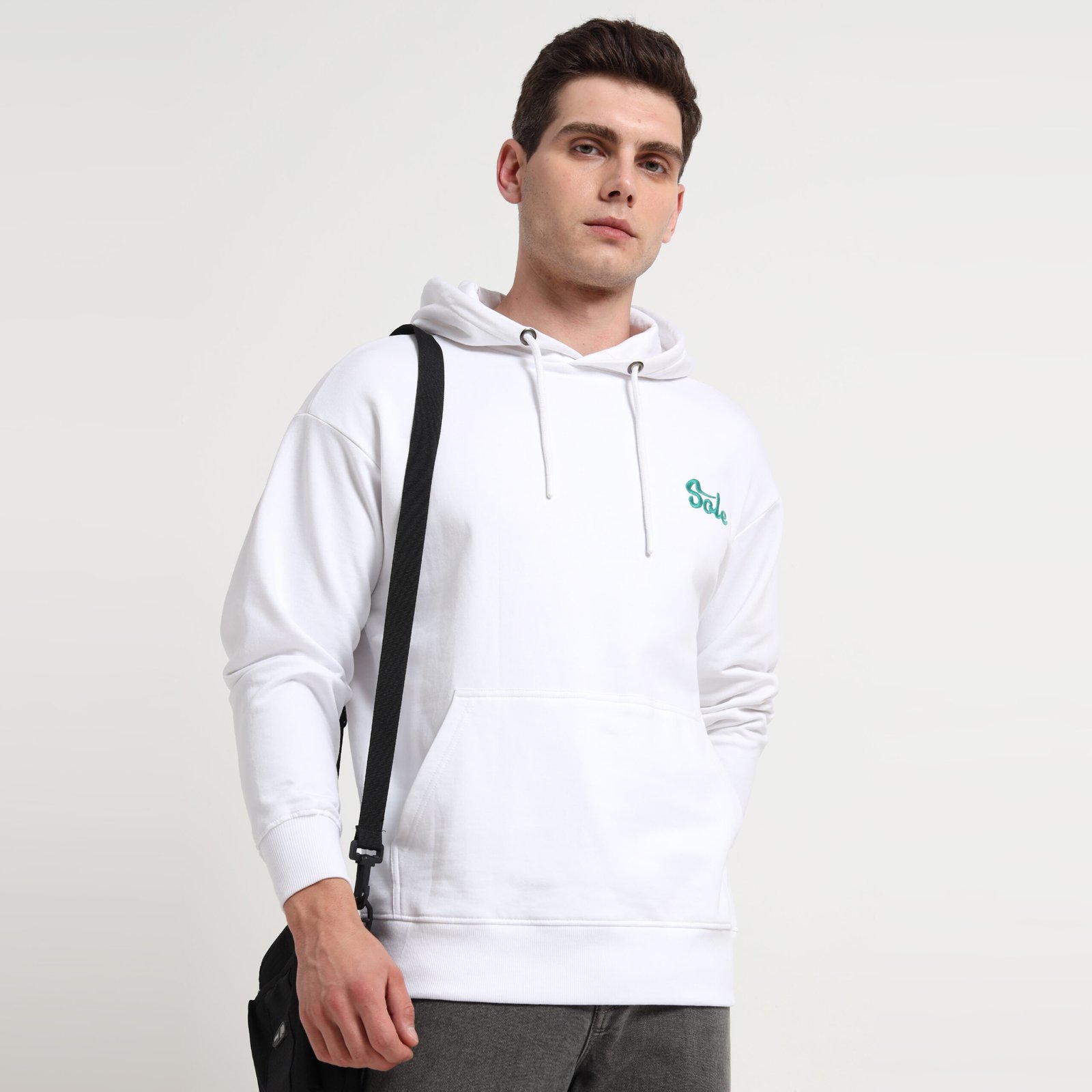 SW BASIC WHITE HOODIE - Image 2