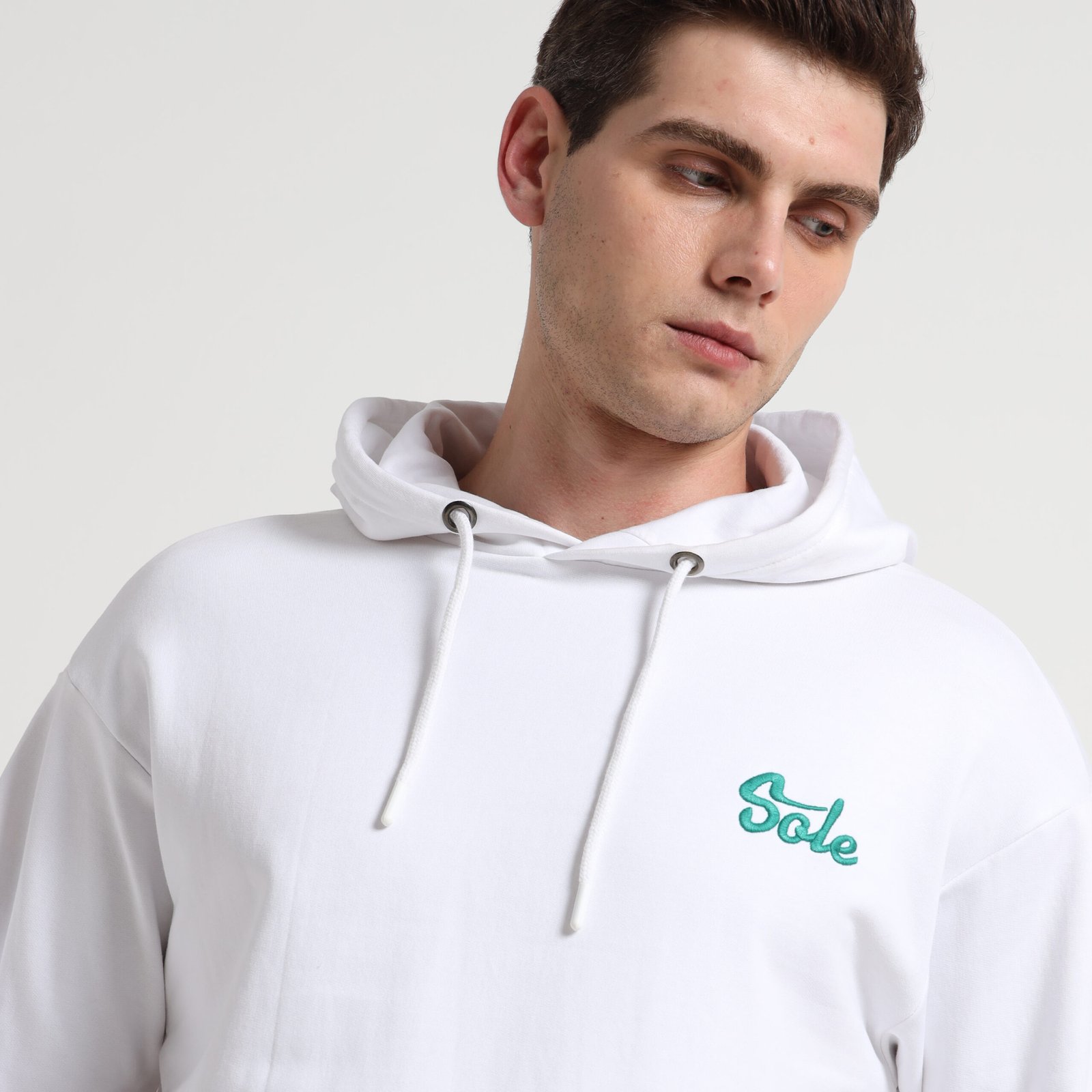 SW BASIC WHITE HOODIE - Image 7